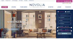 Desktop Screenshot of novolia-immobilier.com